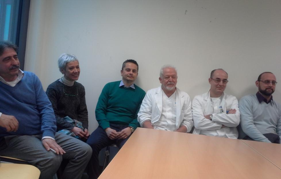 Da sinistra Fabio Cricelli, Maria Benvenuti, Claudio Guerra, Corrado Catalani, Antonio Sanna e Mauro Iannopollo