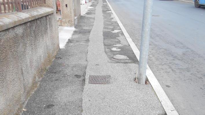 Uno scorcio di via del Castelluccio