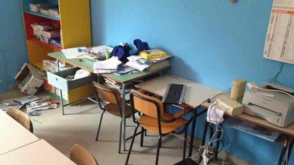 La stanza della scuola elementare dove c'era il computer