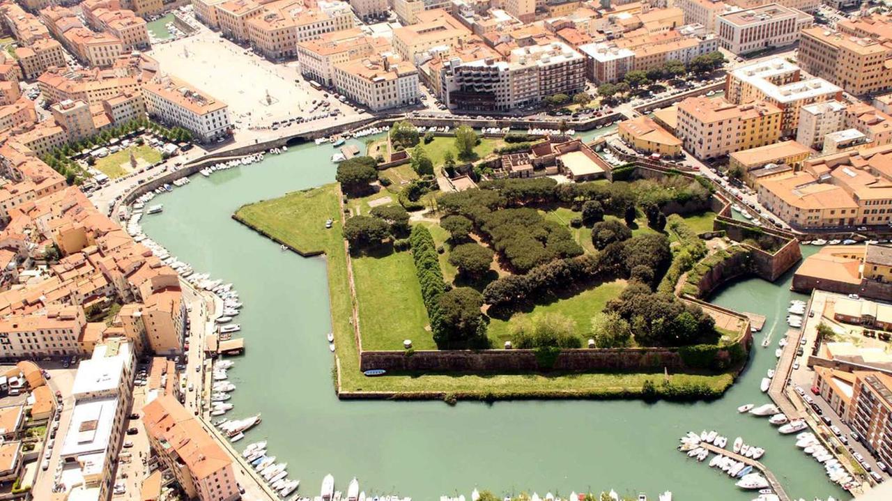 La Fortezza Nuova in una immagine aerea (Salvini Pentafoto)