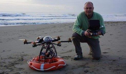 Drone-bagnino al Piero per i soccorsi in mare 
