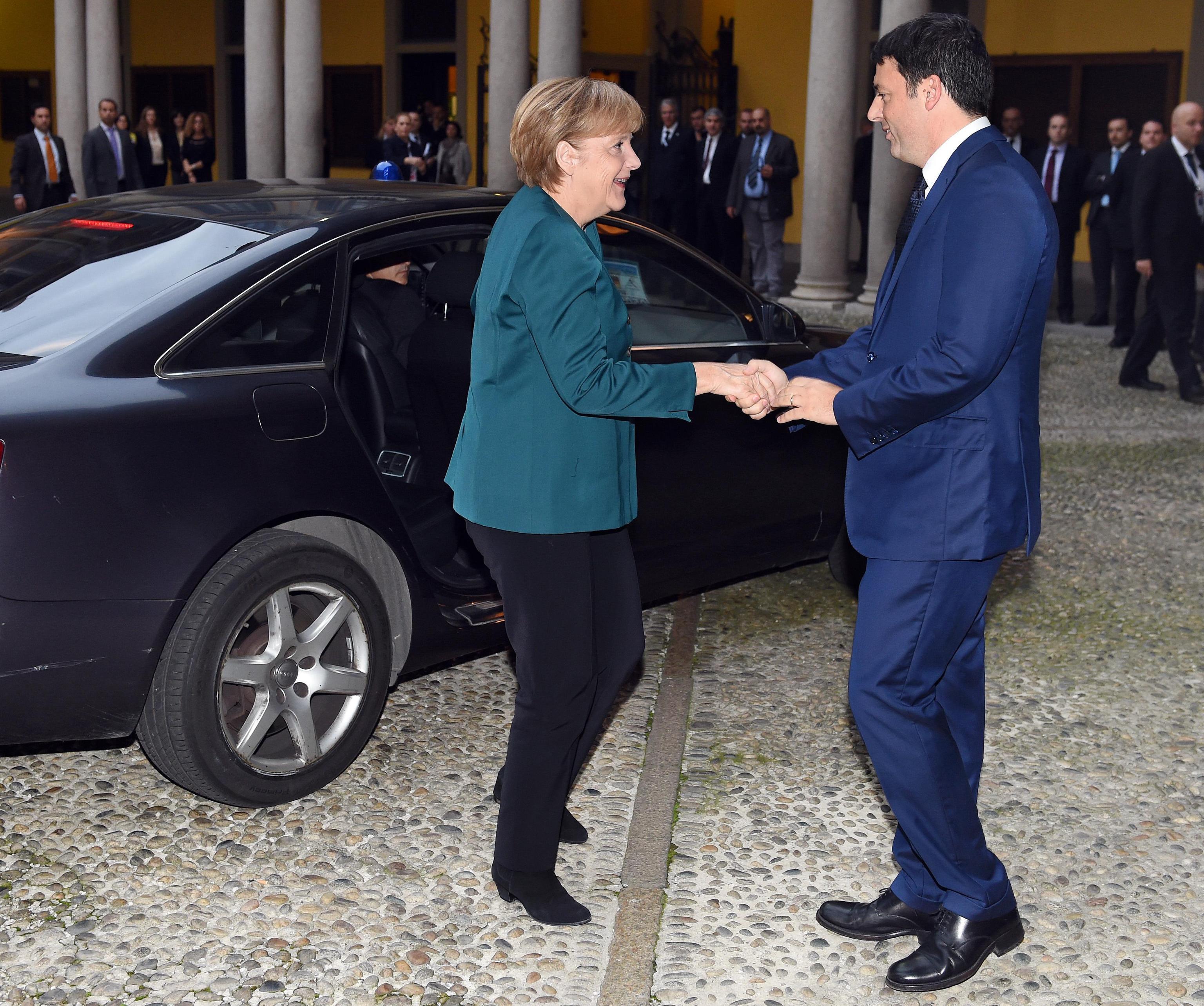 Angela Merkel e Matteo Renzi