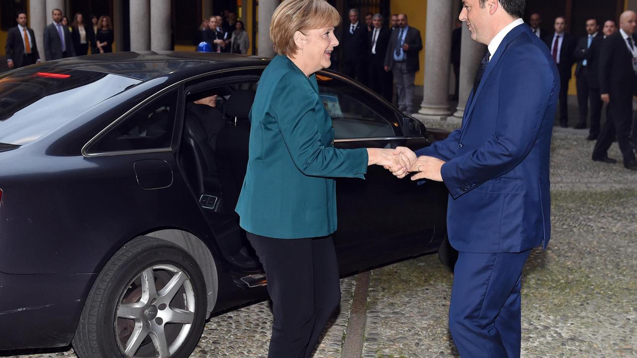Angela Merkel e Matteo Renzi