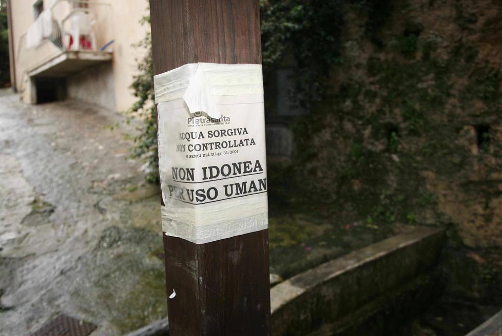 Duecento famiglie ancora senza acqua a causa del tallio