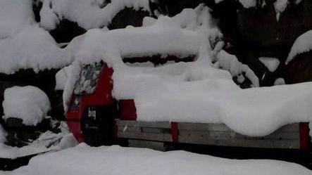 Un manto di trenta centimetri sul crinale
