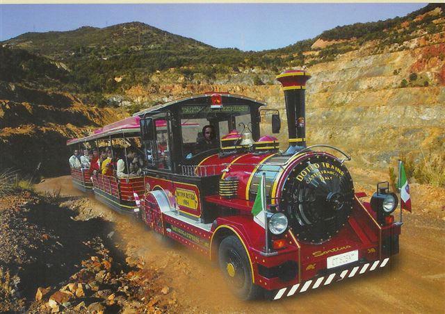 Il trenino nel parco minerario