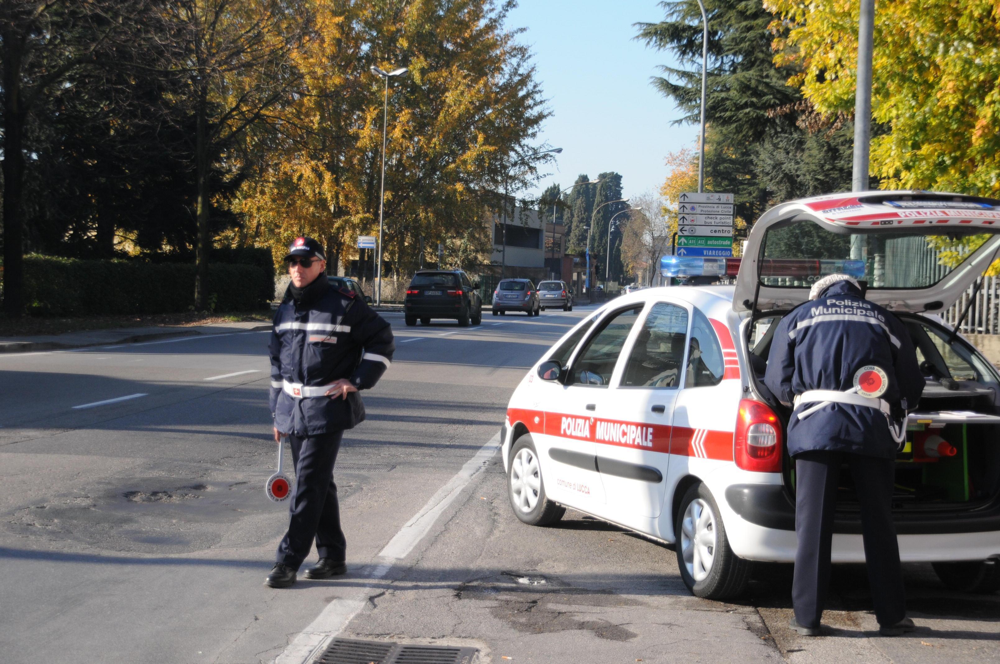 Un posto di controllo della polizia municipale (Vip)