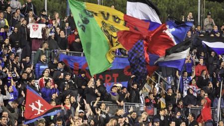Tifosi nerazzurri sugli spalti