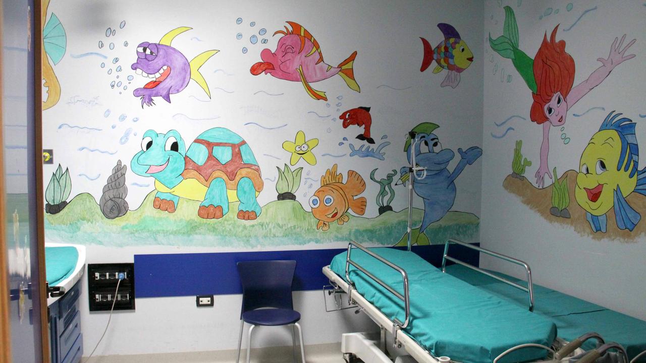 Una delle sale del pronto soccorso pediatrico