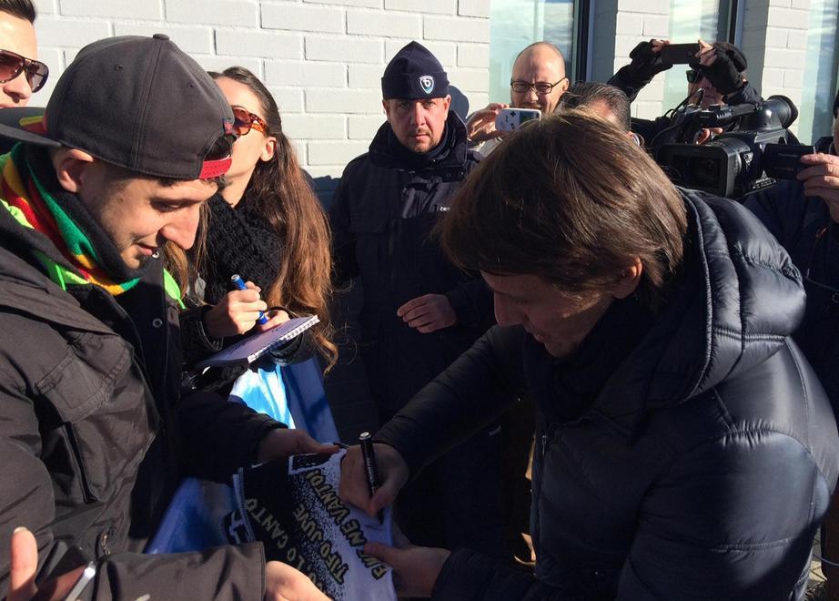 Conte a Vinovo: «Che affetto i tifosi»
