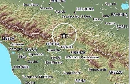 Terremoto: sciame sismico anche nella notte in Valbisenzio 