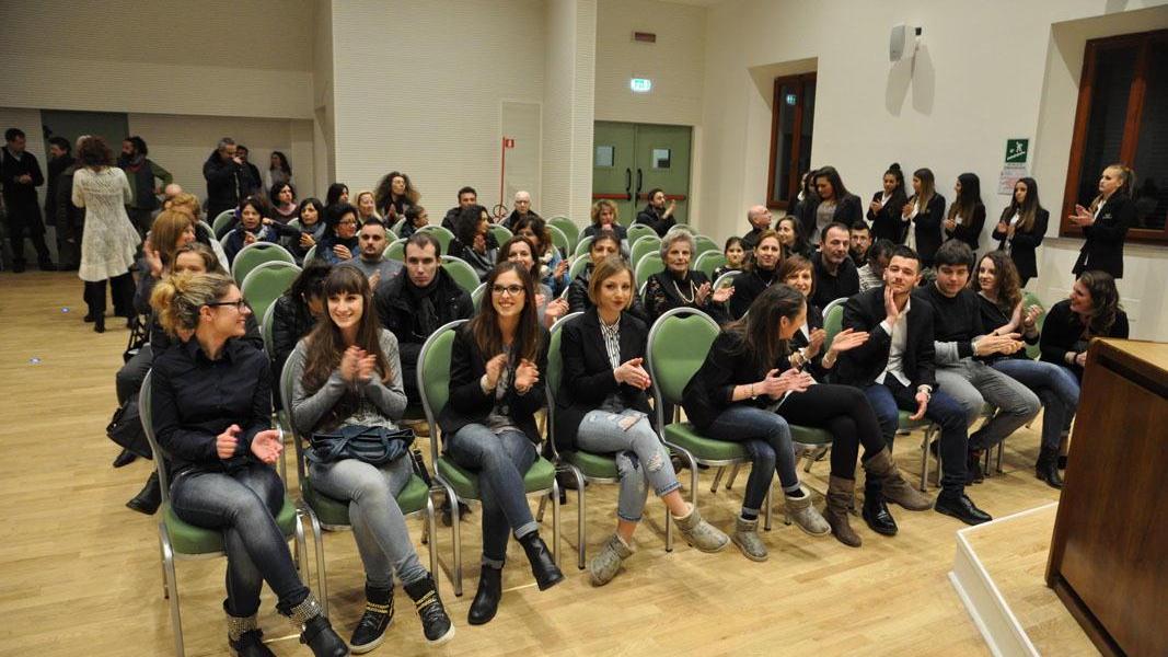 Alcuni studenti dell'Isis Mattei