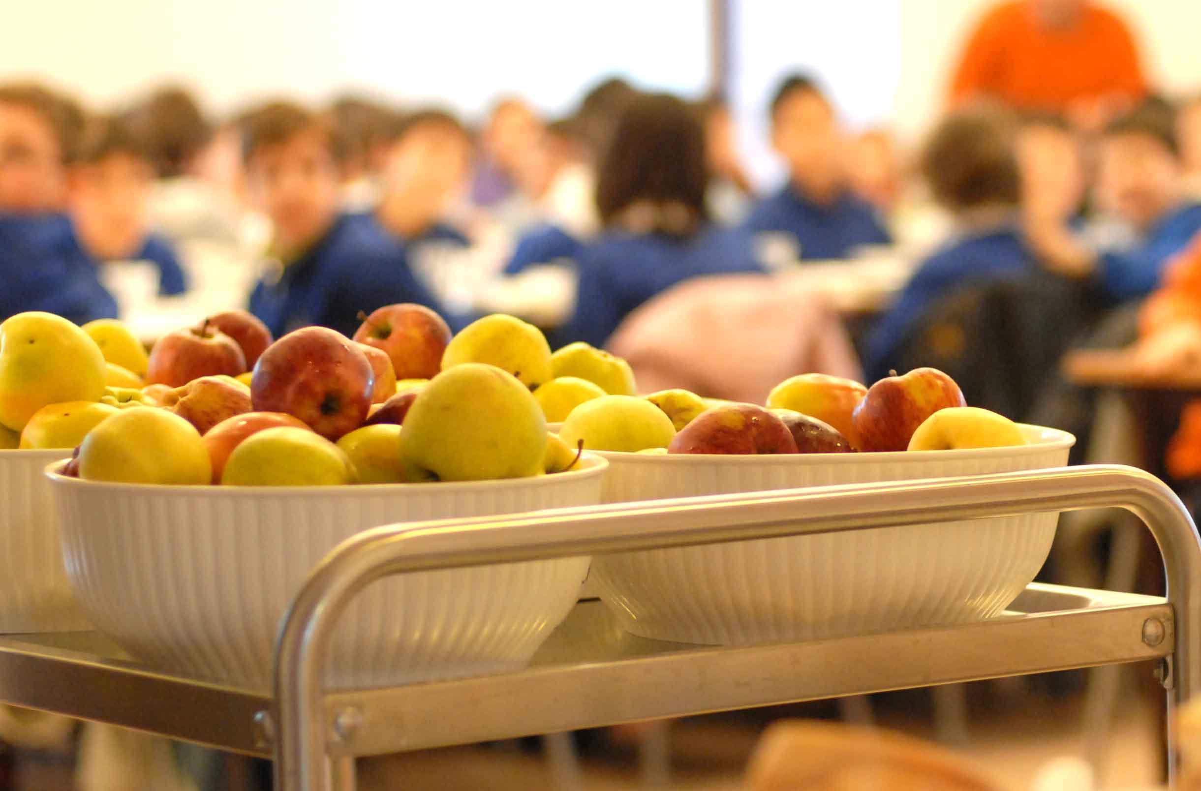 Una mensa scolastica (foto Gori)