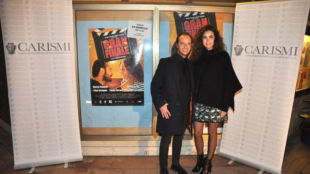 Il regista Valerio Groppa con l'attrice Enrica Guidi