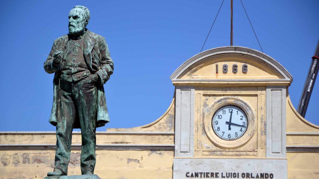 L'ingresso del Cantiere Navale Luigi Orlando