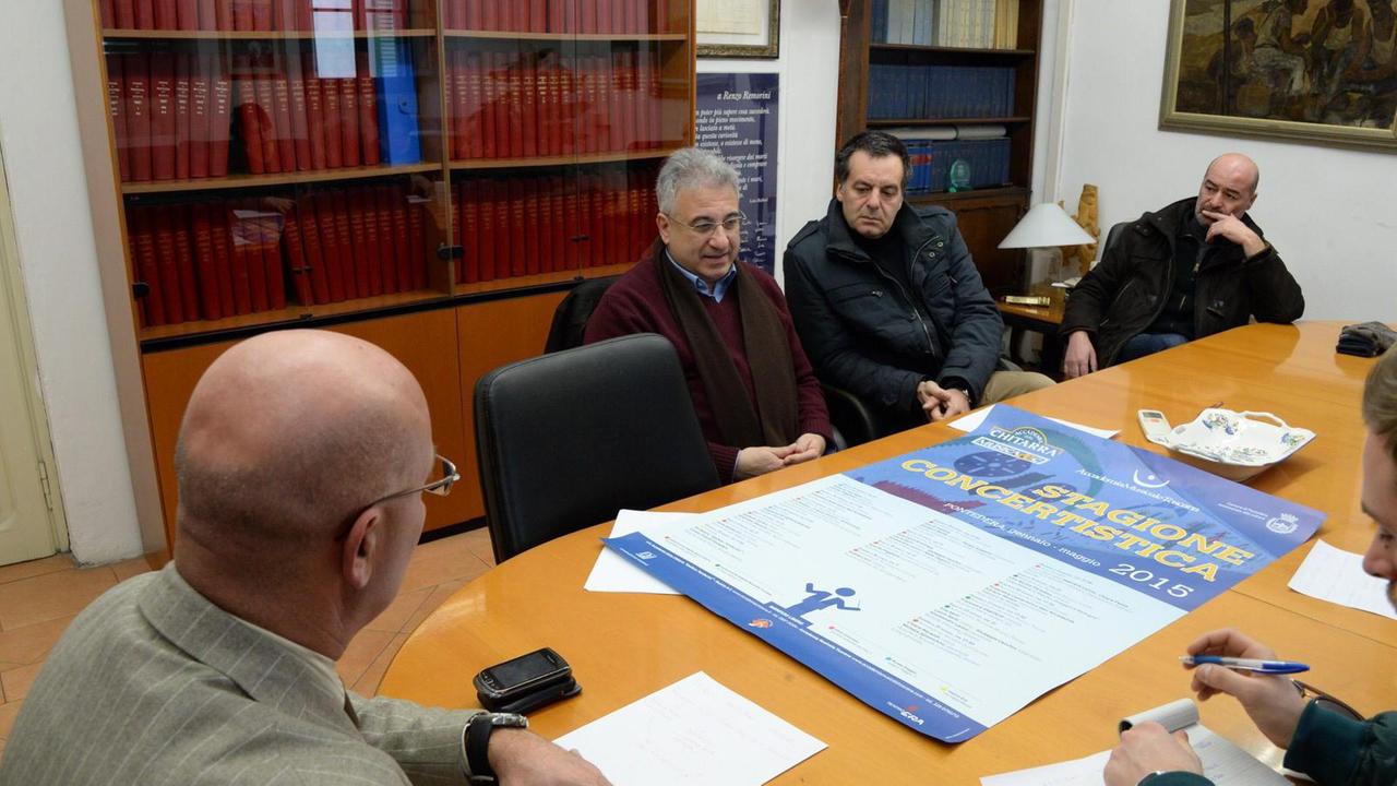 Un momento della conferenza stampa di presentazione della stagione (foto Franco Silvi)
