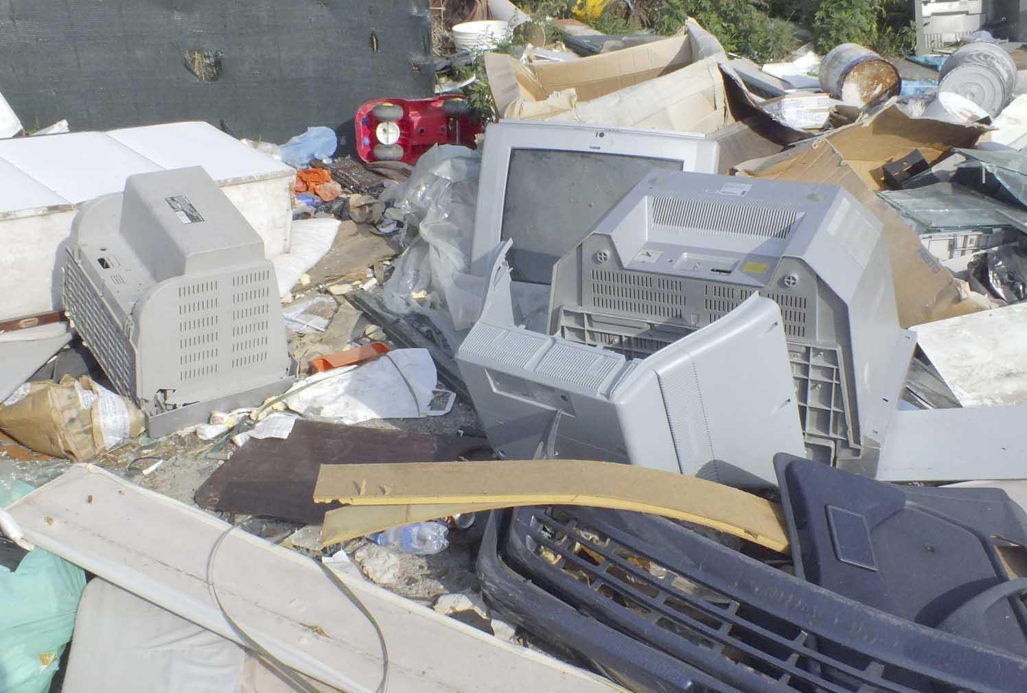 Una discarica di computer (Foto d'archivio)