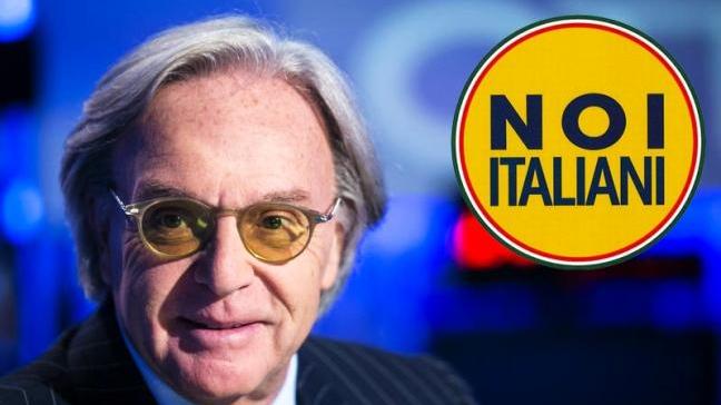 Della Valle e il logo del partito (foto da espresso.repubblica.it)