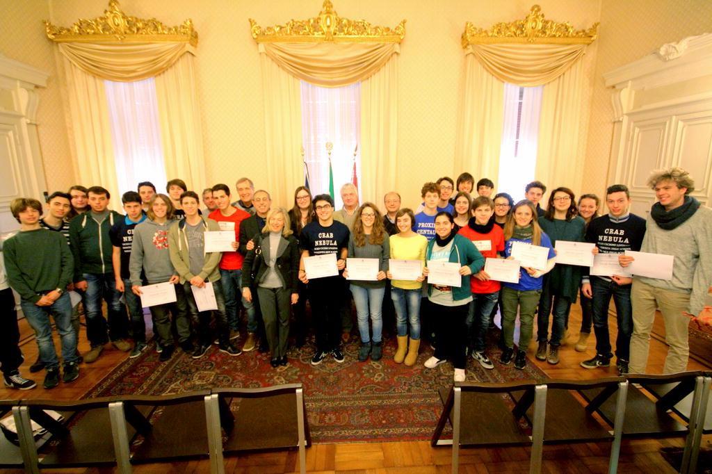 Gli studenti livornesi che hanno partecipato alla finale della manifestazione internazionale