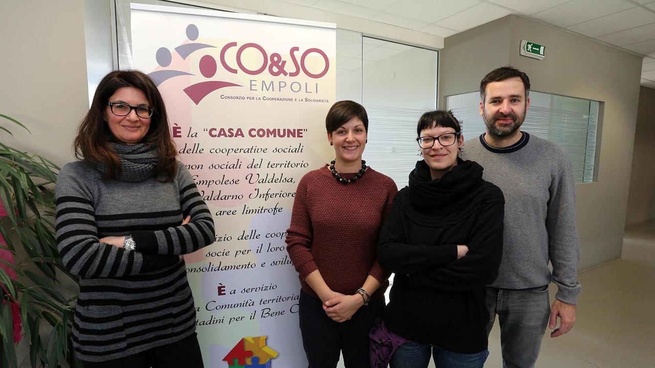 I responsabili del corso gestito da Co&so (Foto Agenzia Carlo Sestini)