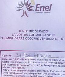 Avviso Enel, scatta l’allarme truffa