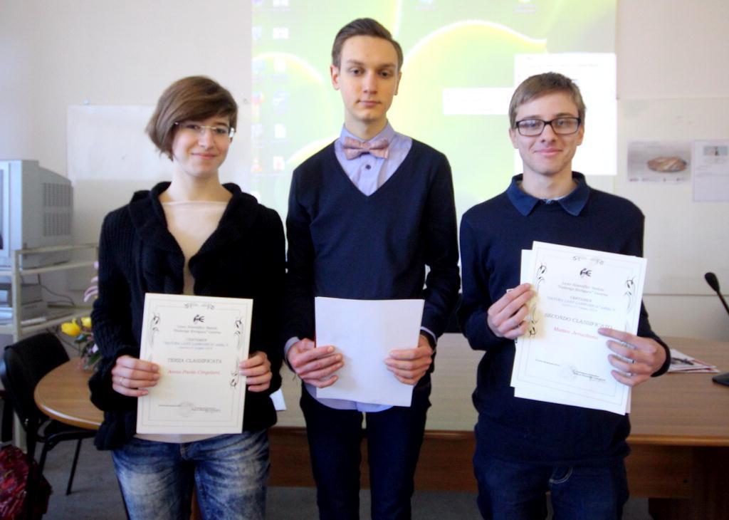 I vincitori del certamen di latino al liceo Enriques