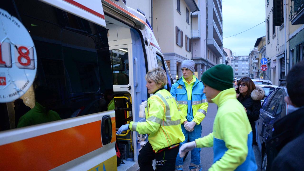 Un'ambulanza del 118