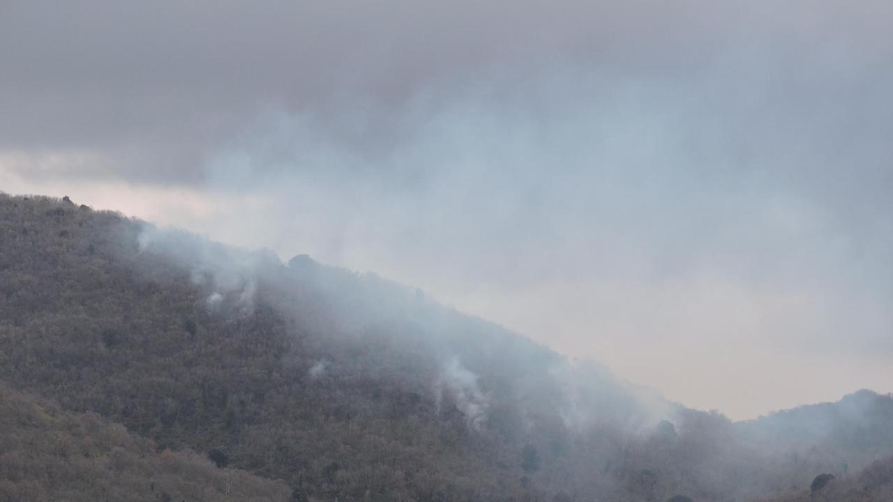 Incendio a Polverosa (foto Enzo Russo)