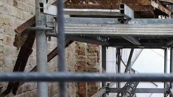 Il cantiere della Torre dell'orologio