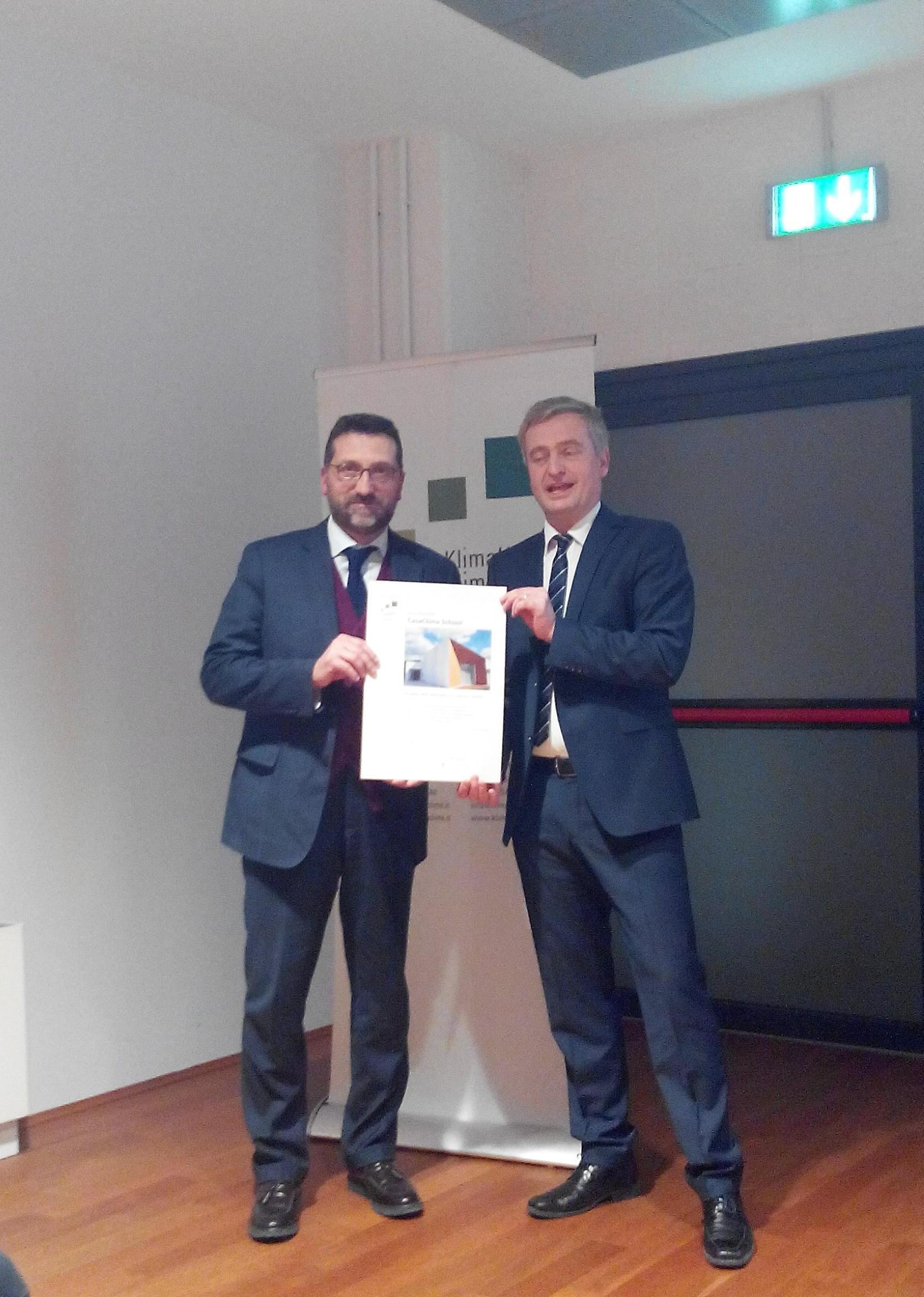 Casa clima school, premio alla scuola di S. Frediano 