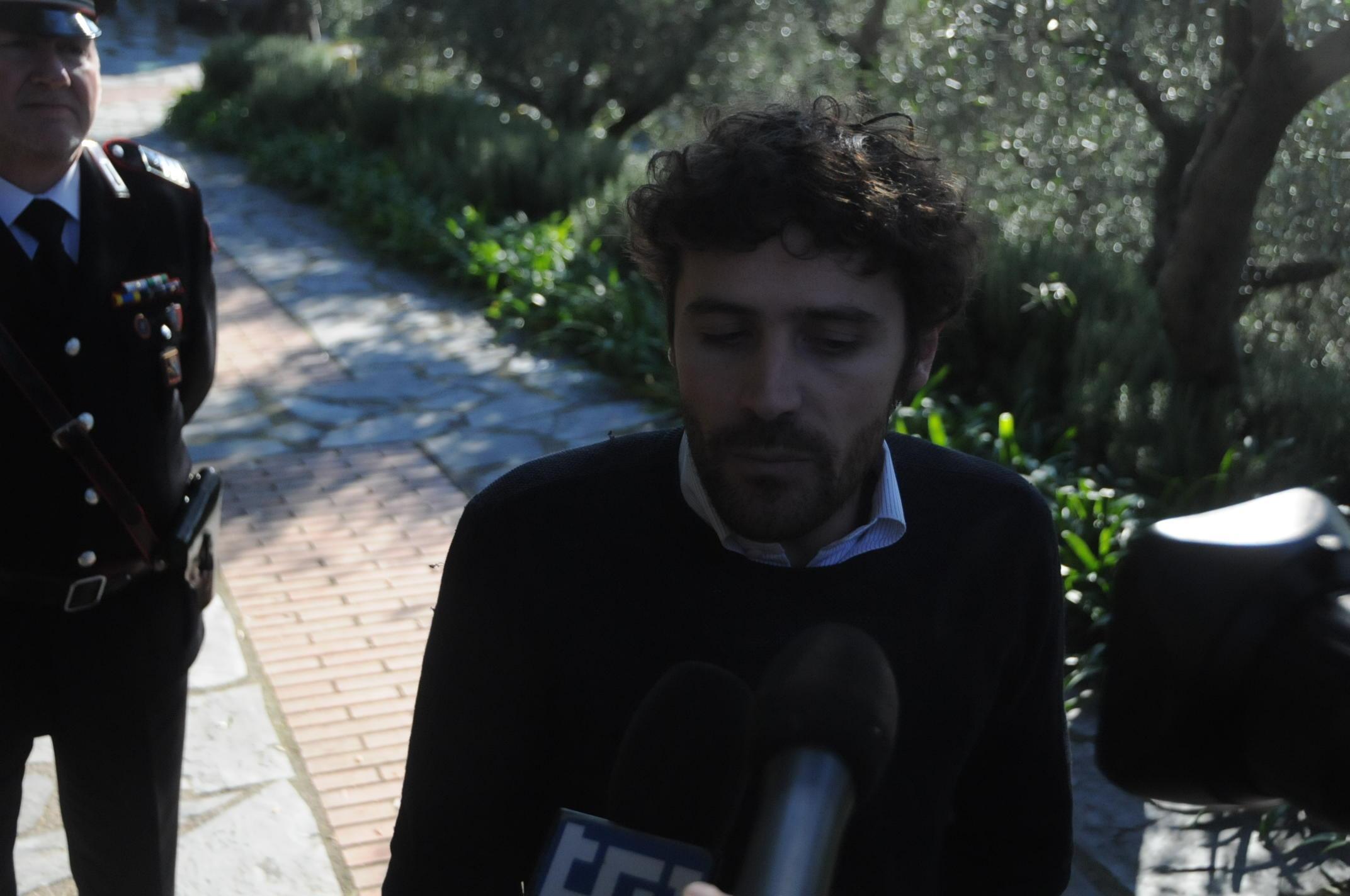 Andrea Calevo dopo la liberazione