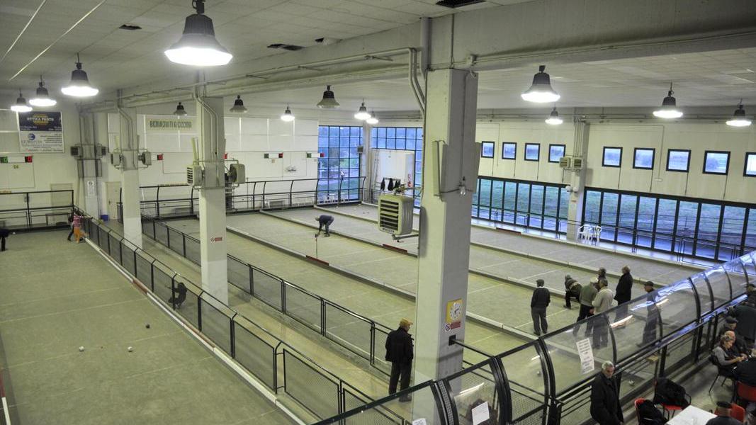 La sala del bocciodromo