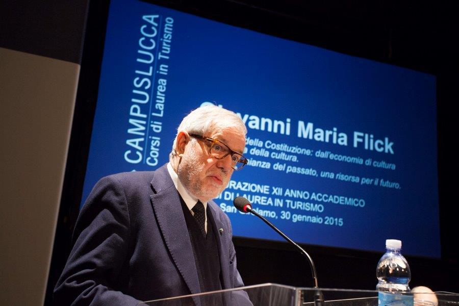 L'ex ministro Giovanni Maria Flick in San Girolamo (foto Luigi Casentini)
