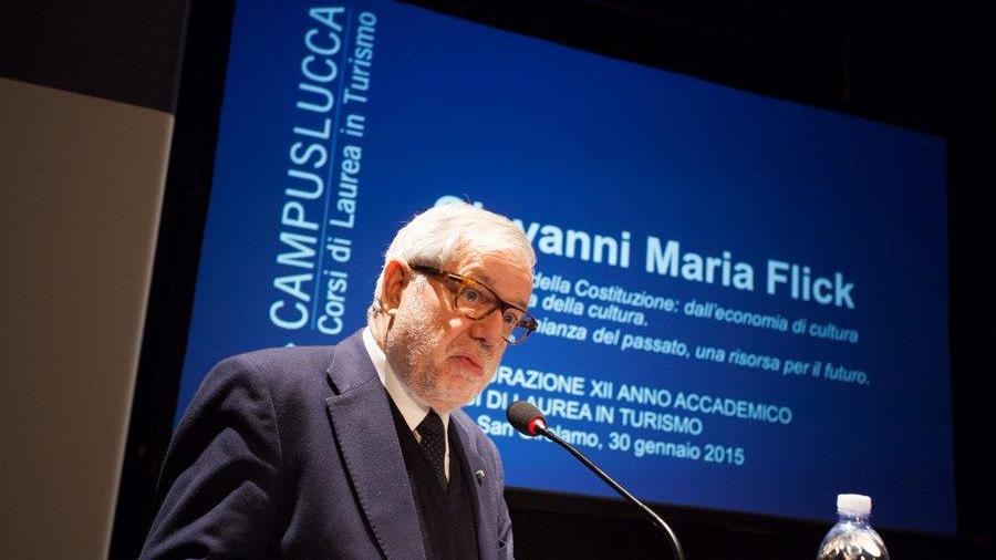 L'ex ministro Giovanni Maria Flick in San Girolamo (foto Luigi Casentini)