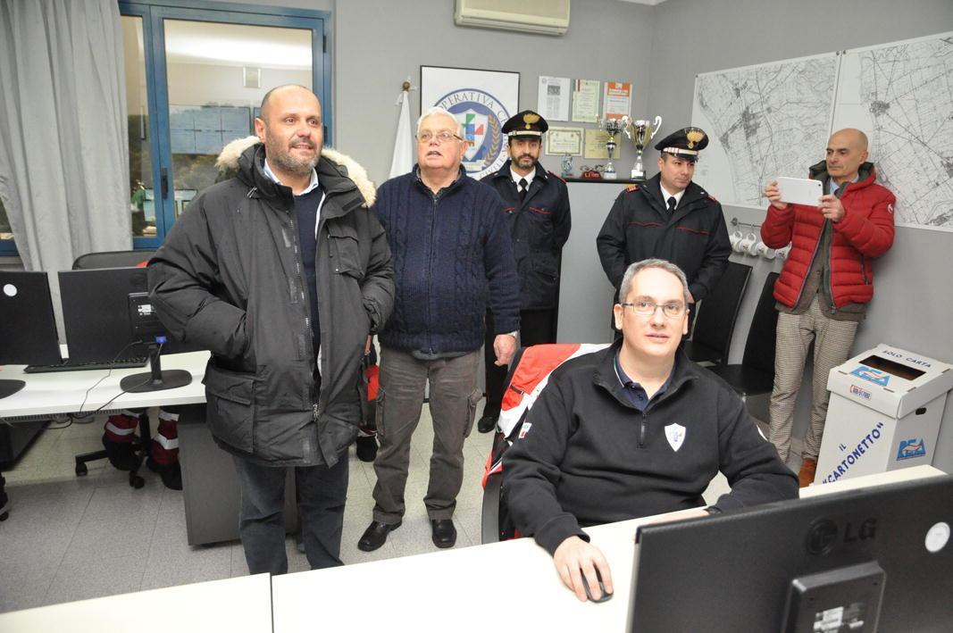 La nuova sala della Protezione civile