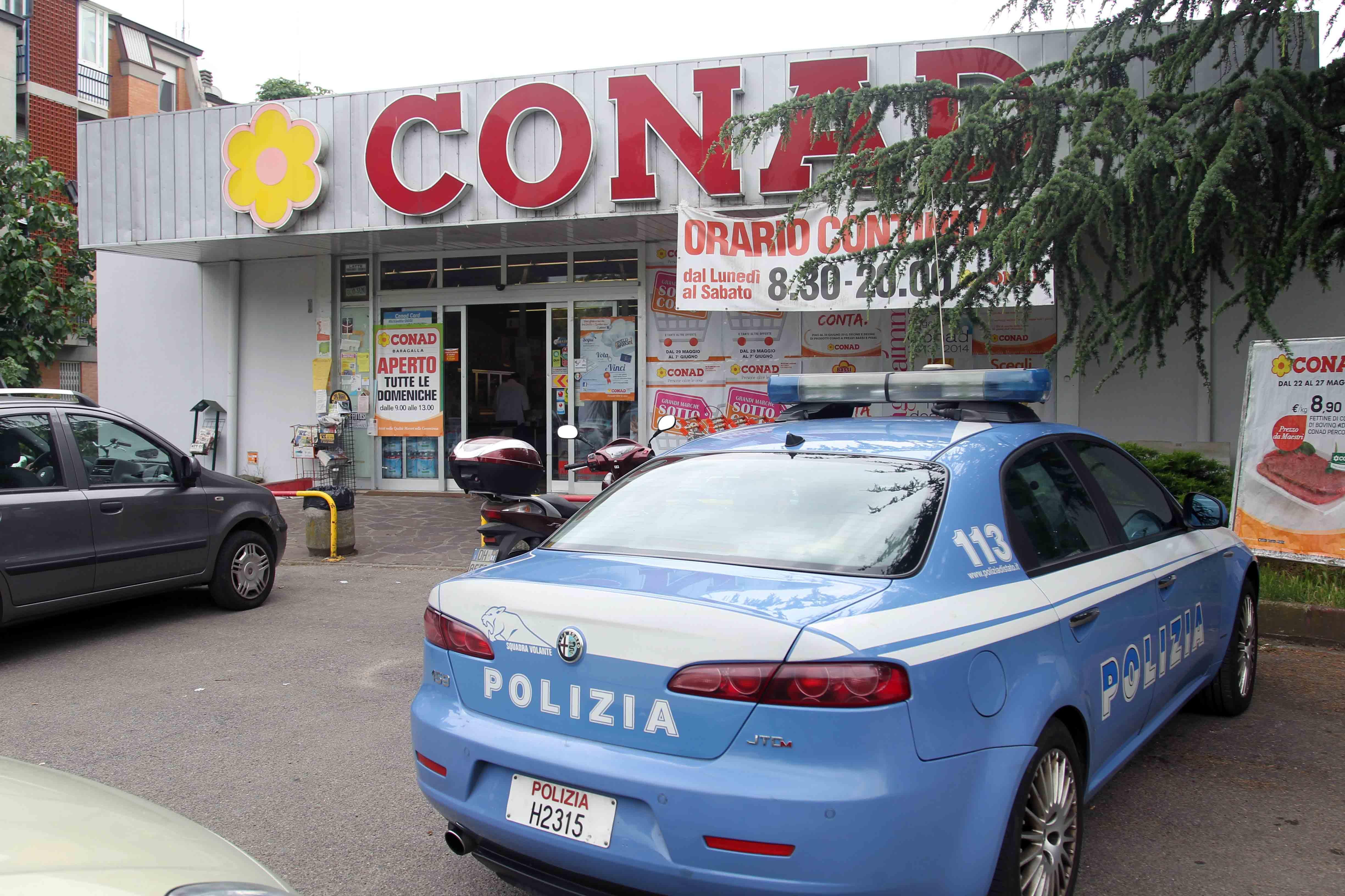 Armati di cutter assaltano il Conad di Baragalla