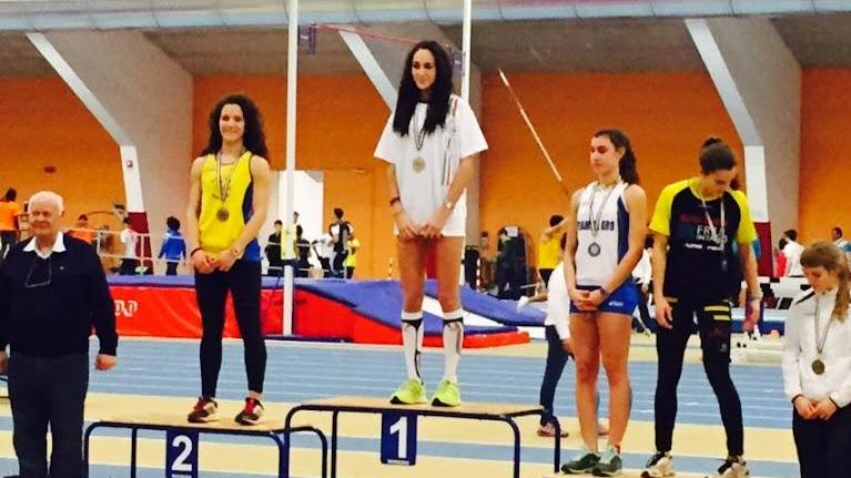 Erica Marchetti sul podio
