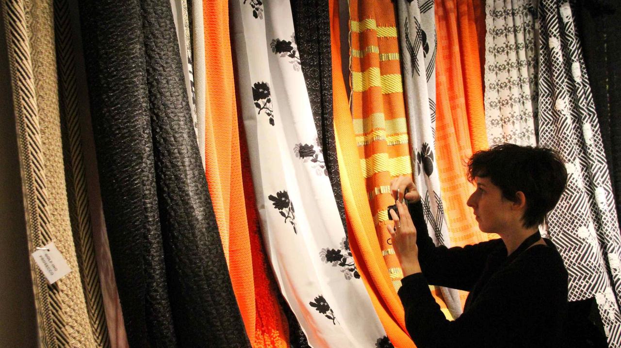 Uno stand di Pitti Filati