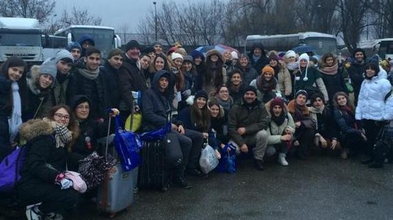 Studenti in visita ad Auschwitz