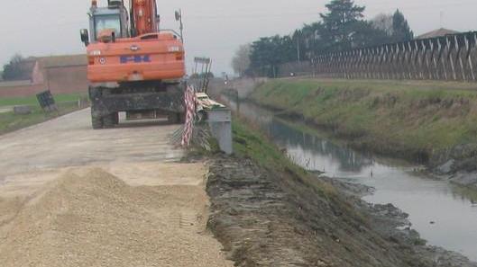 Canal Bianco, lavori ok A breve riaperta la strada