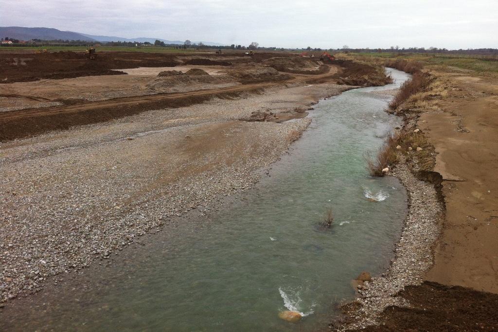 L'Albegna nella zona di Marsiliana