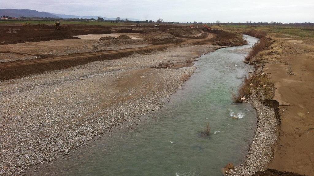 L'Albegna nella zona di Marsiliana
