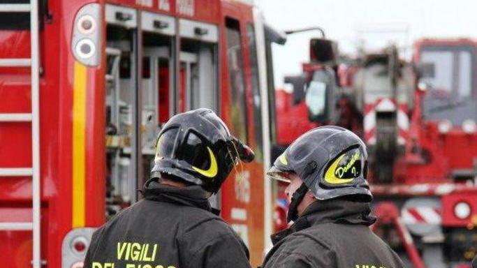 I vigili del fuoco al lavoro