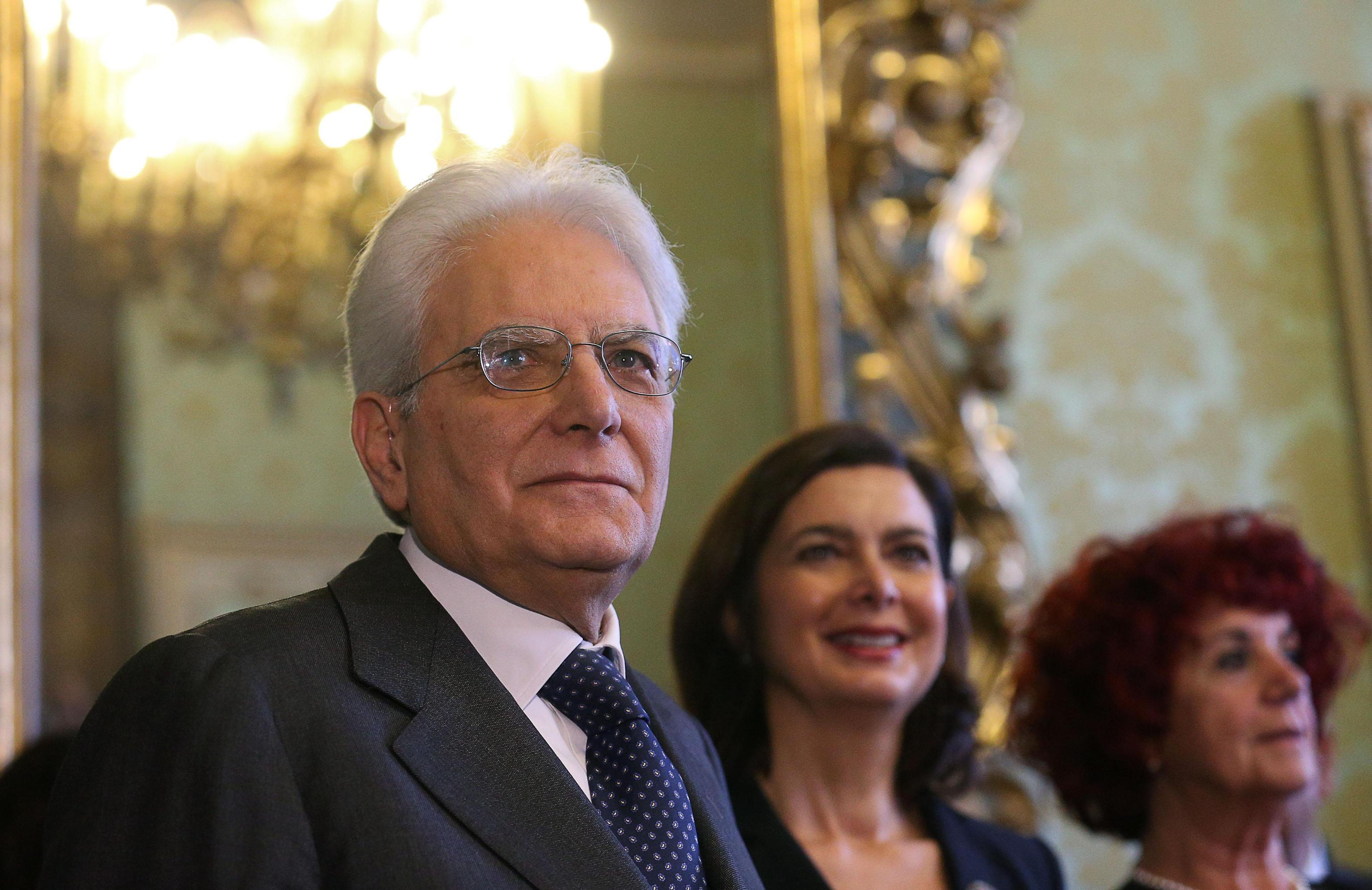 Il  Presidente della Repubblica Sergio Mattarella