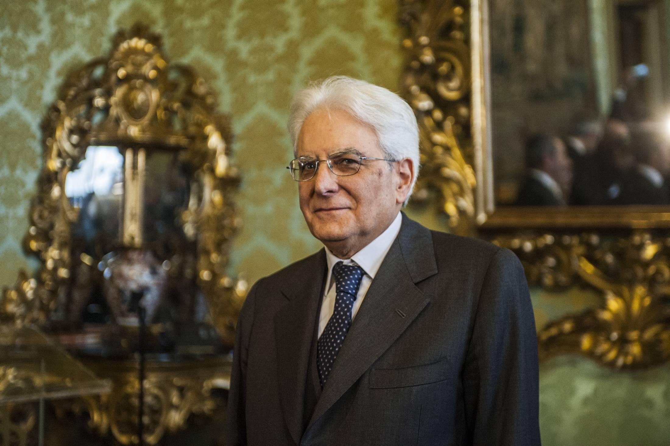 Il presidente della Repubblica Sergio Mattarella