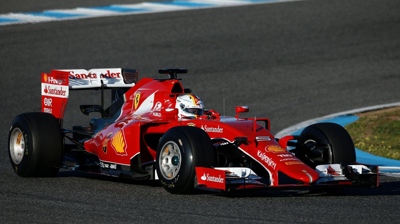 Vettel nelle prime prove a Jerez con la nuova Ferrari