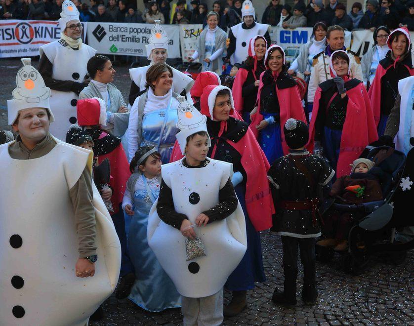I “Lego” in testa al carnevale di Scandiano 
