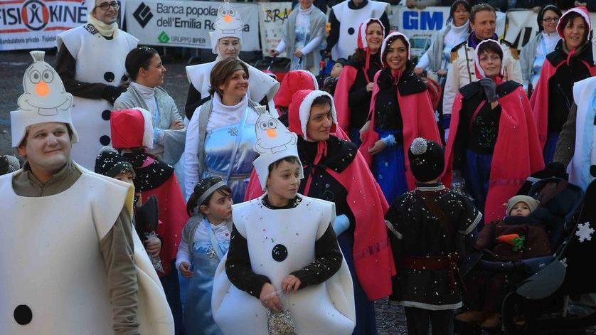 I “Lego” in testa al carnevale di Scandiano