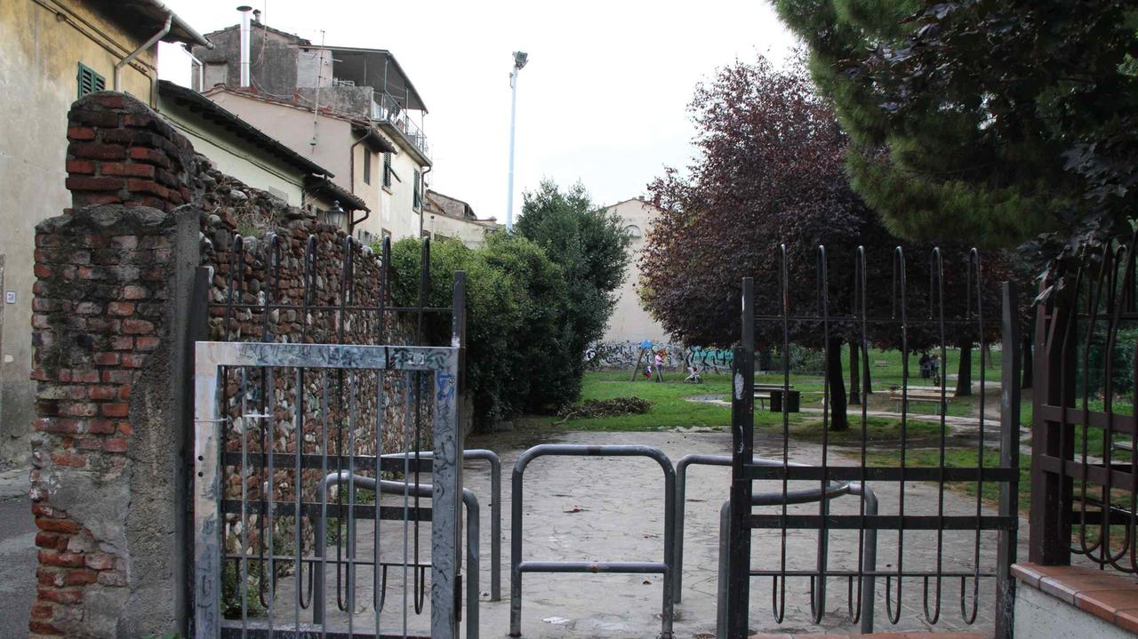 L'ingresso dei giardini di S. Orsola