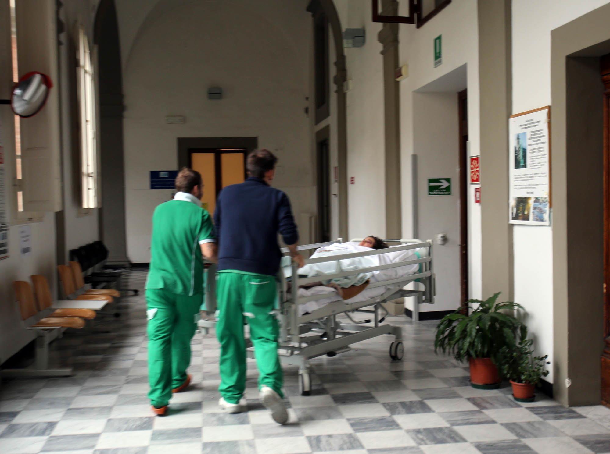 L'interno dell'ospedale di Pescia